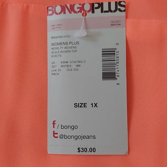 BONGOPLUS woven top NWT - Picture 8 of 9
